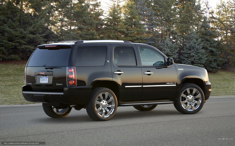 Black GMC Yukon Hybrid SUV