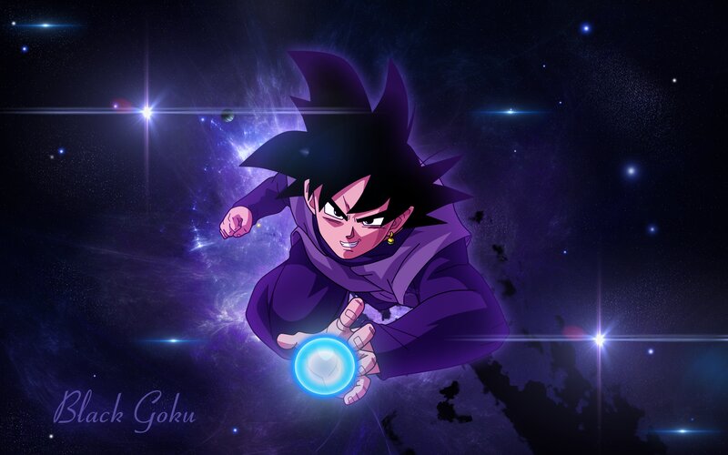 Black Goku in Space