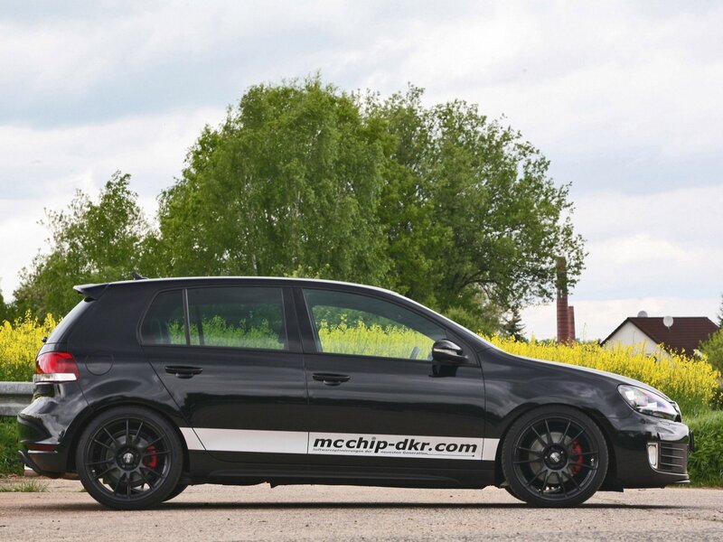 black golf hatchback car