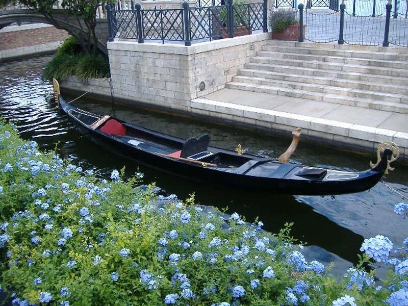 Black Gondola in Canal