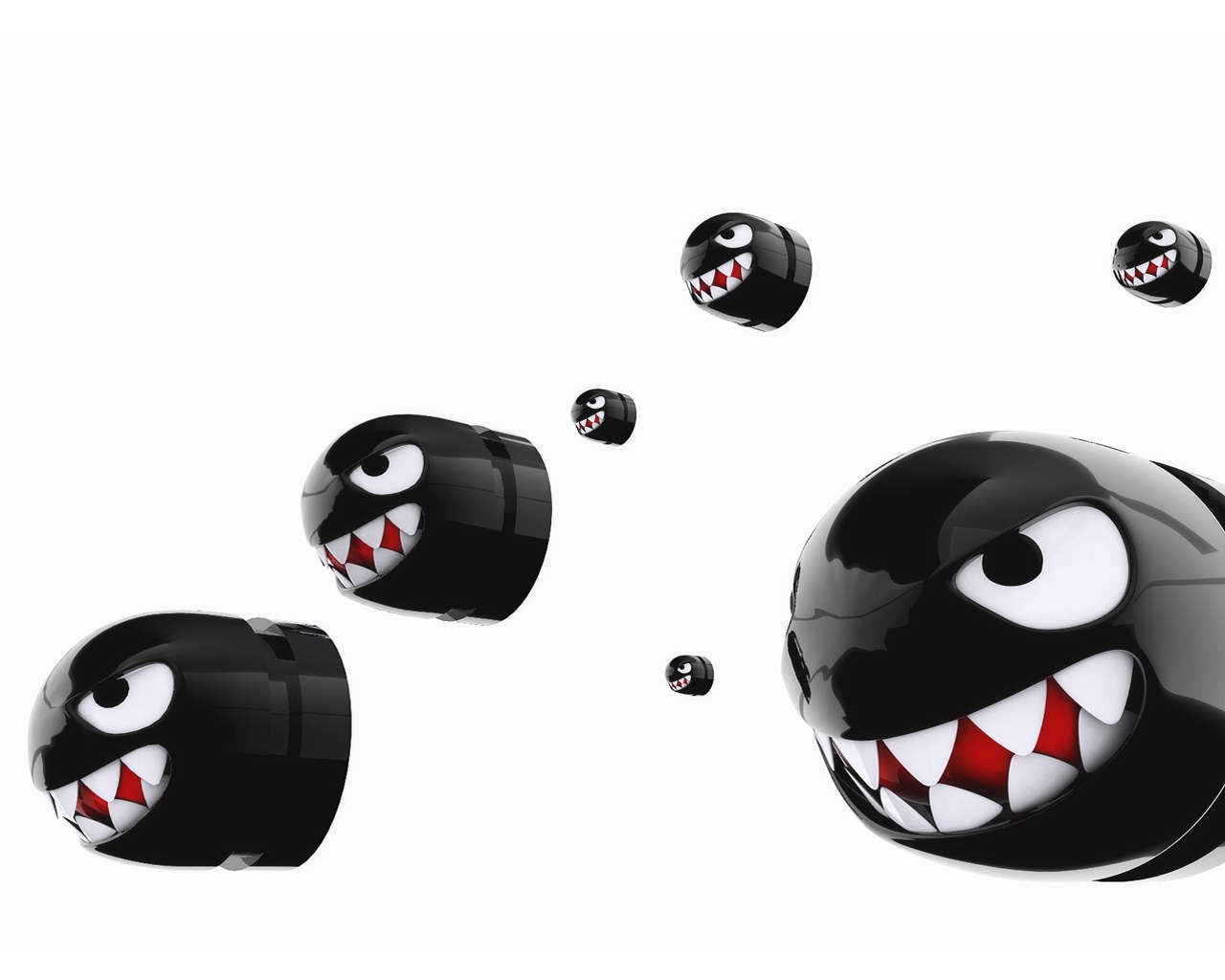 Black Goomba characters from Mario
