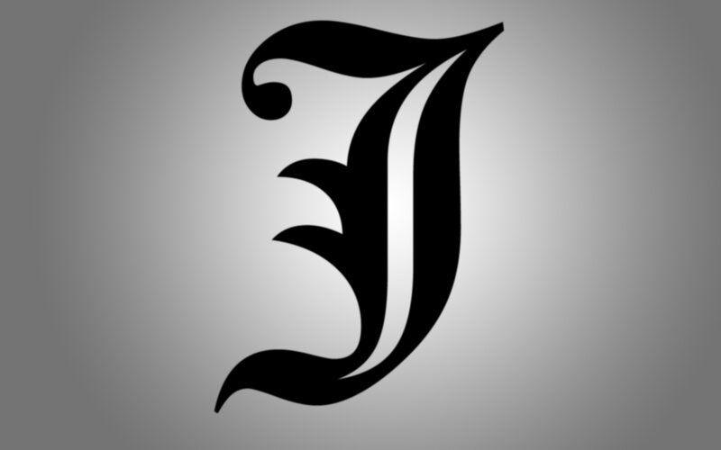 black gothic letter J