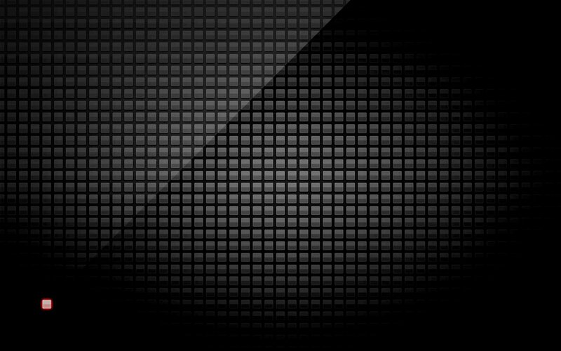 Black Grid Pattern — Dark, Digital Art