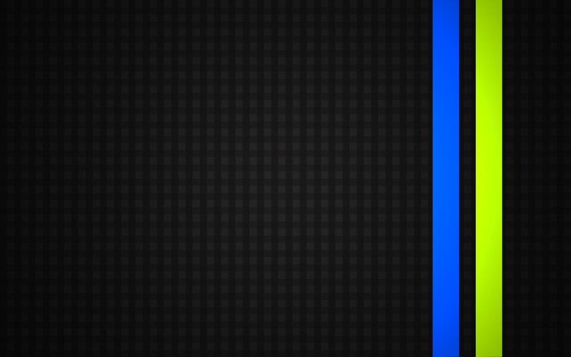 black grid with blue and green lines