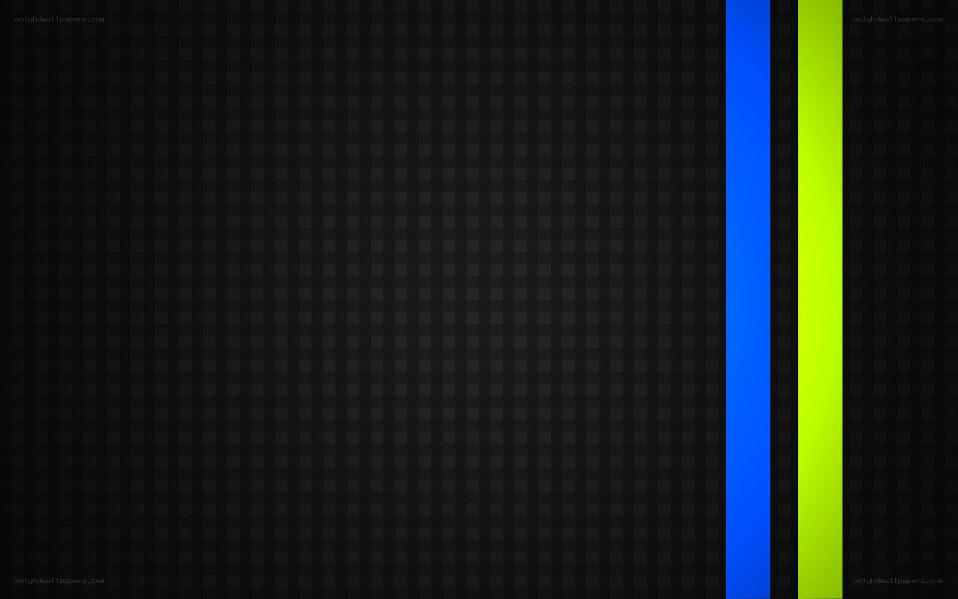 black grid with blue and green lines