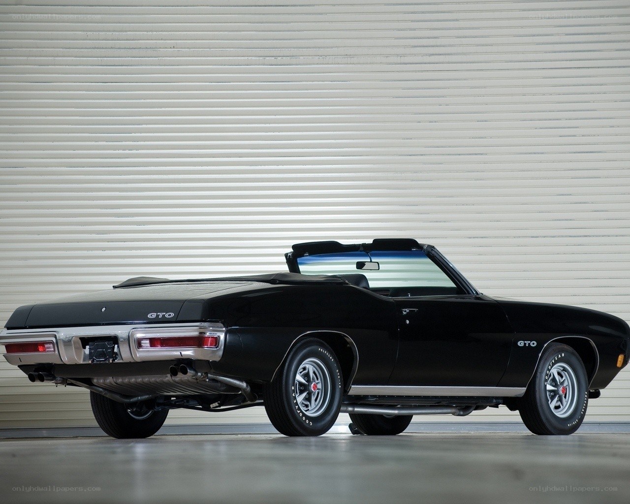 Black GTO convertible
