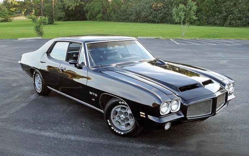 Black GTO muscle car