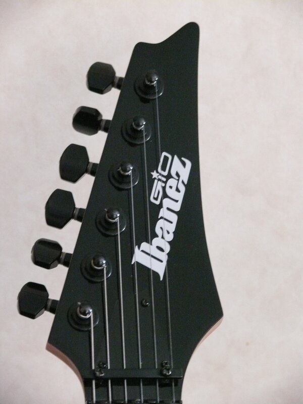 Black Guitar Headstock — Neutral