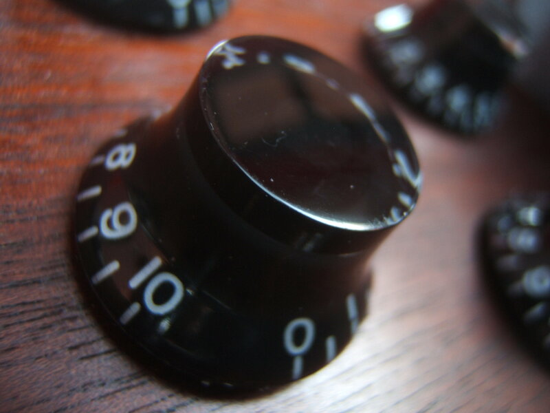Black Guitar Knobs