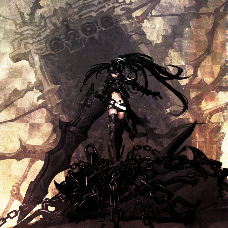 Black-haired Anime Girl — Black
