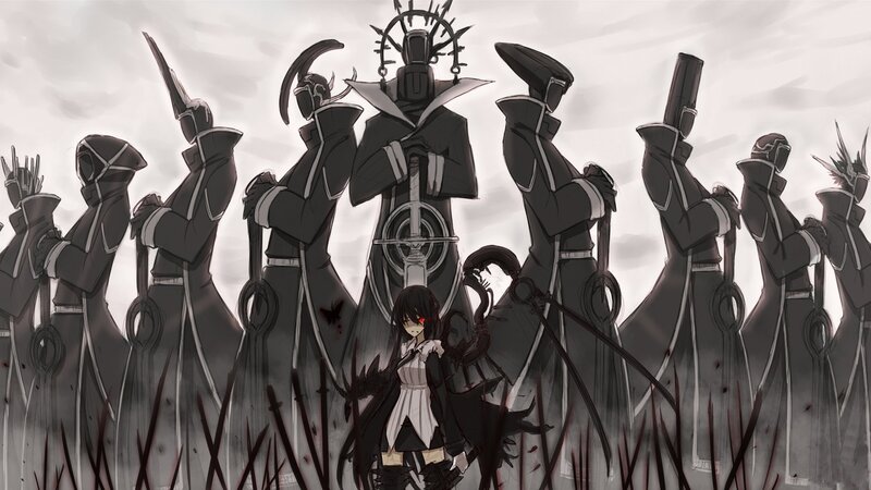 Black-haired Girl with Wings