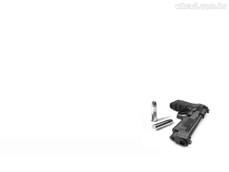 Black Handgun and Bullets