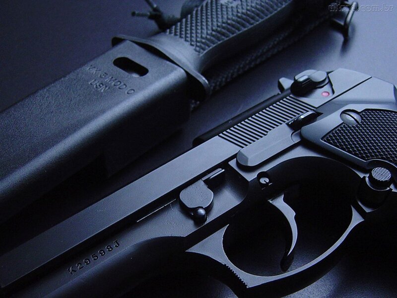 Black Handgun and Sheath