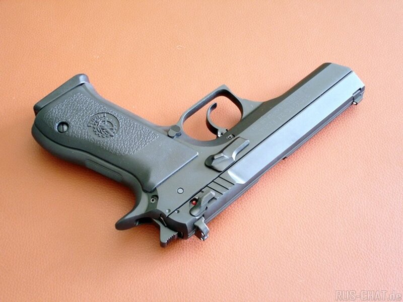 black handgun on surface