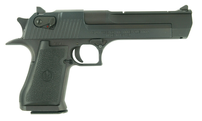 black handgun