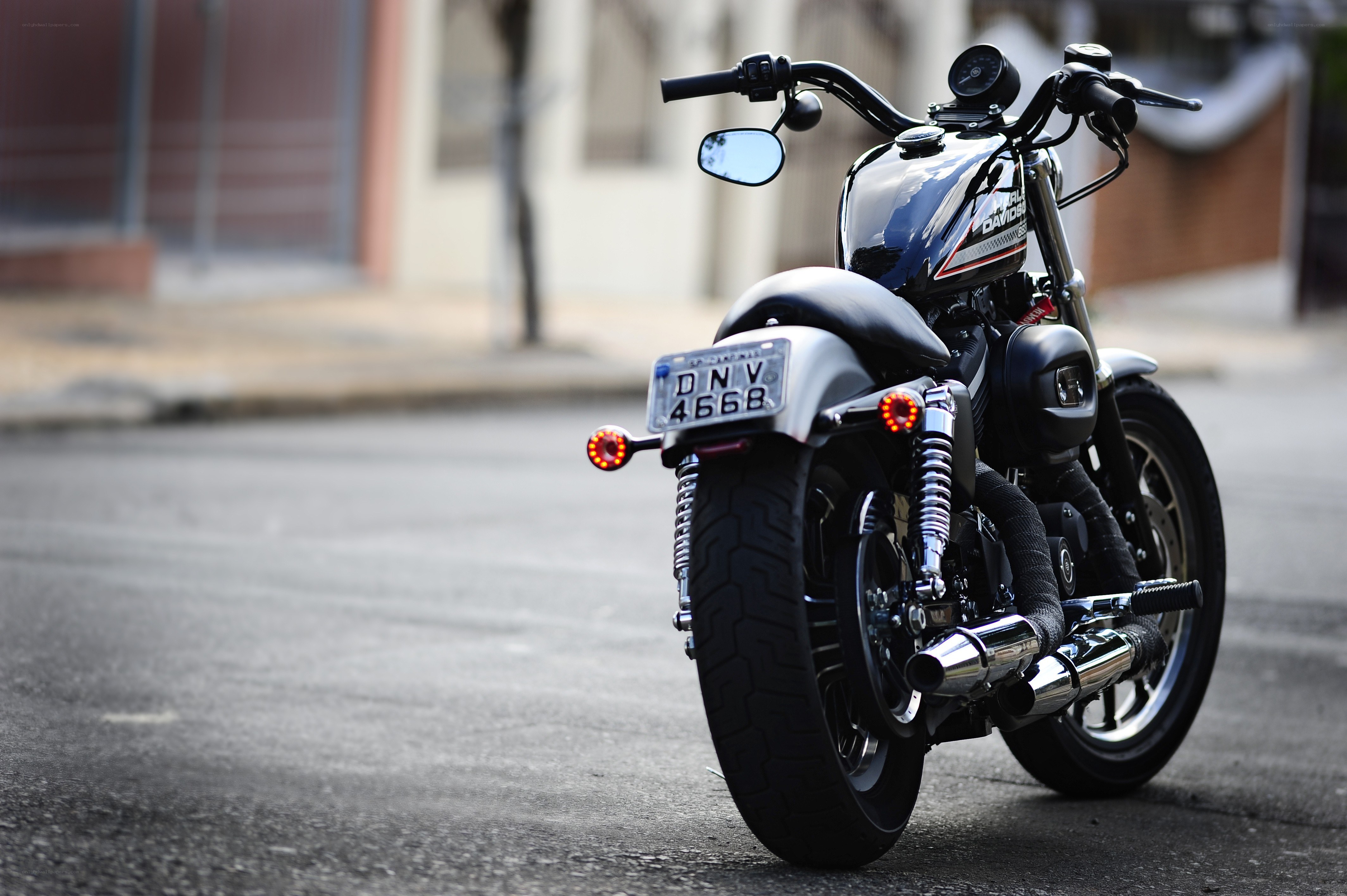 Black Harley-Davidson motorcycle