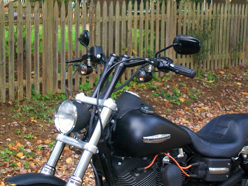 Black Harley-Davidson motorcycle
