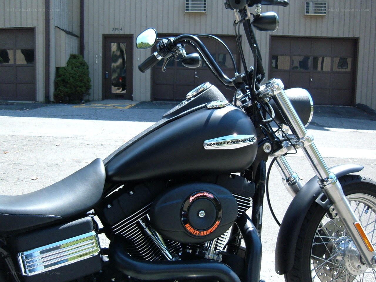 Black Harley-Davidson motorcycle