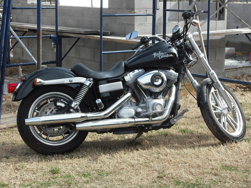 Black Harley-Davidson motorcycle