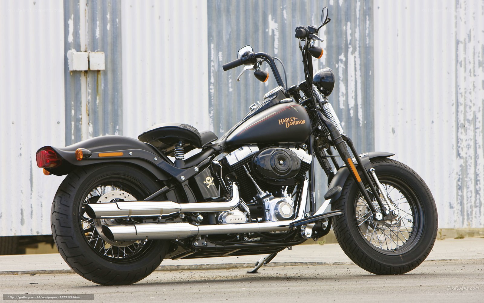 Black Harley-Davidson motorcycle