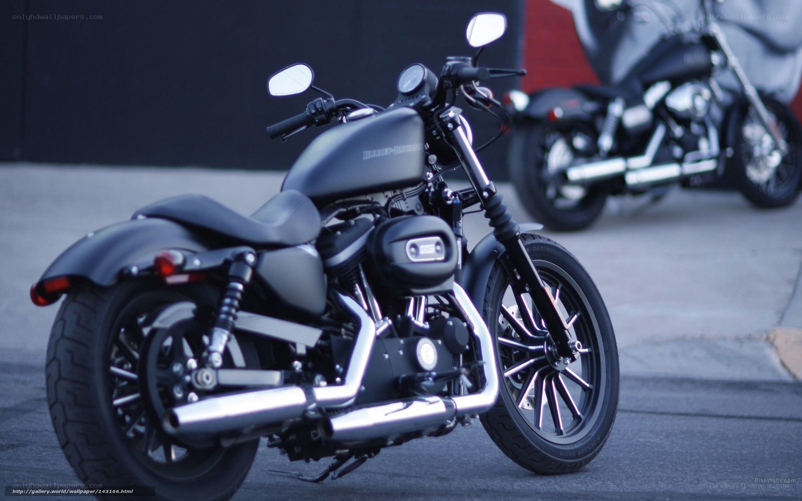 Black Harley-Davidson motorcycle
