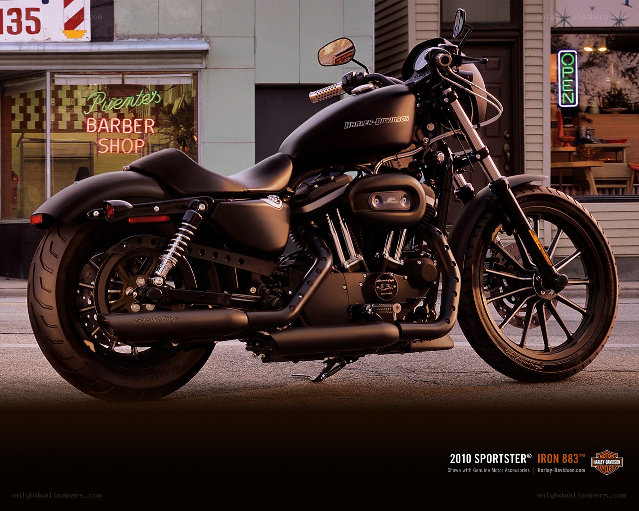 Black Harley-Davidson motorcycle