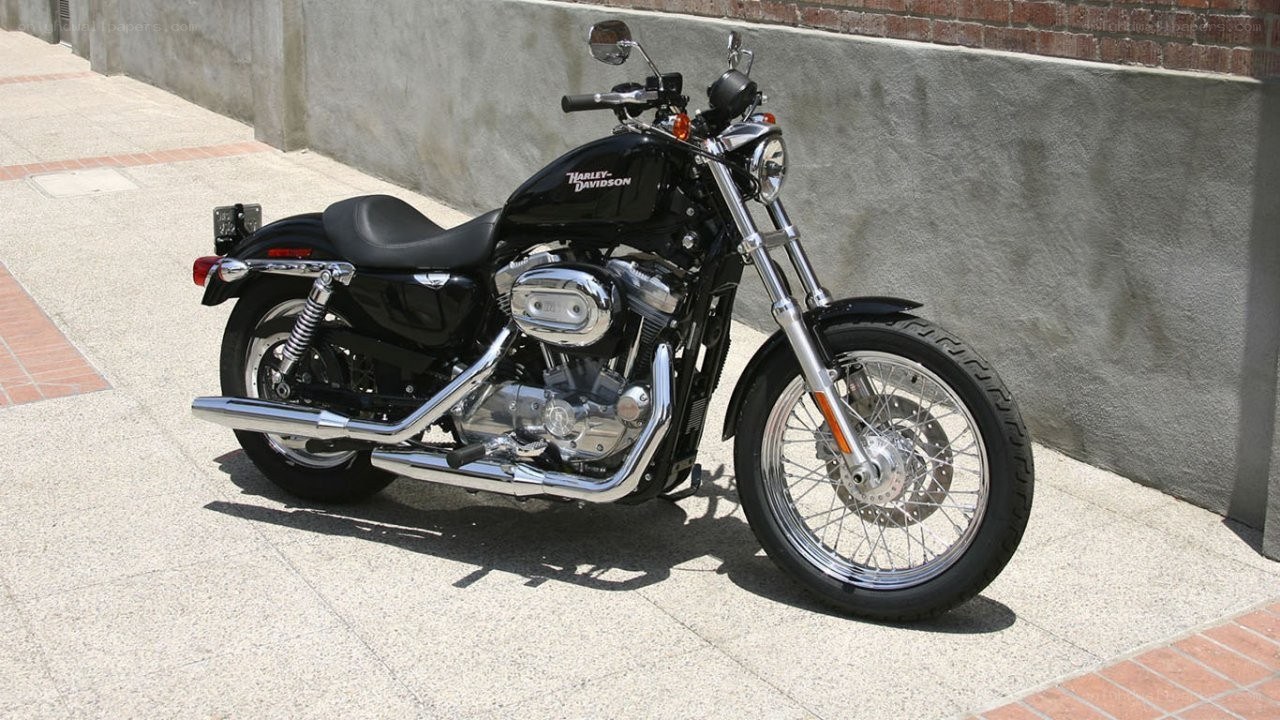 Black Harley-Davidson motorcycle