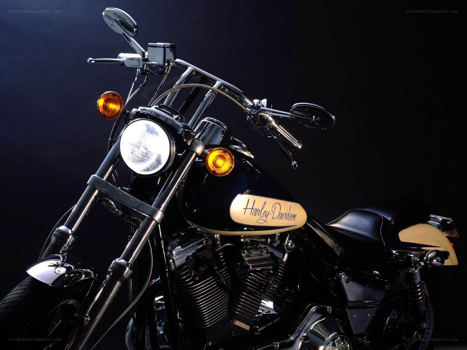 Black Harley-Davidson motorcycle
