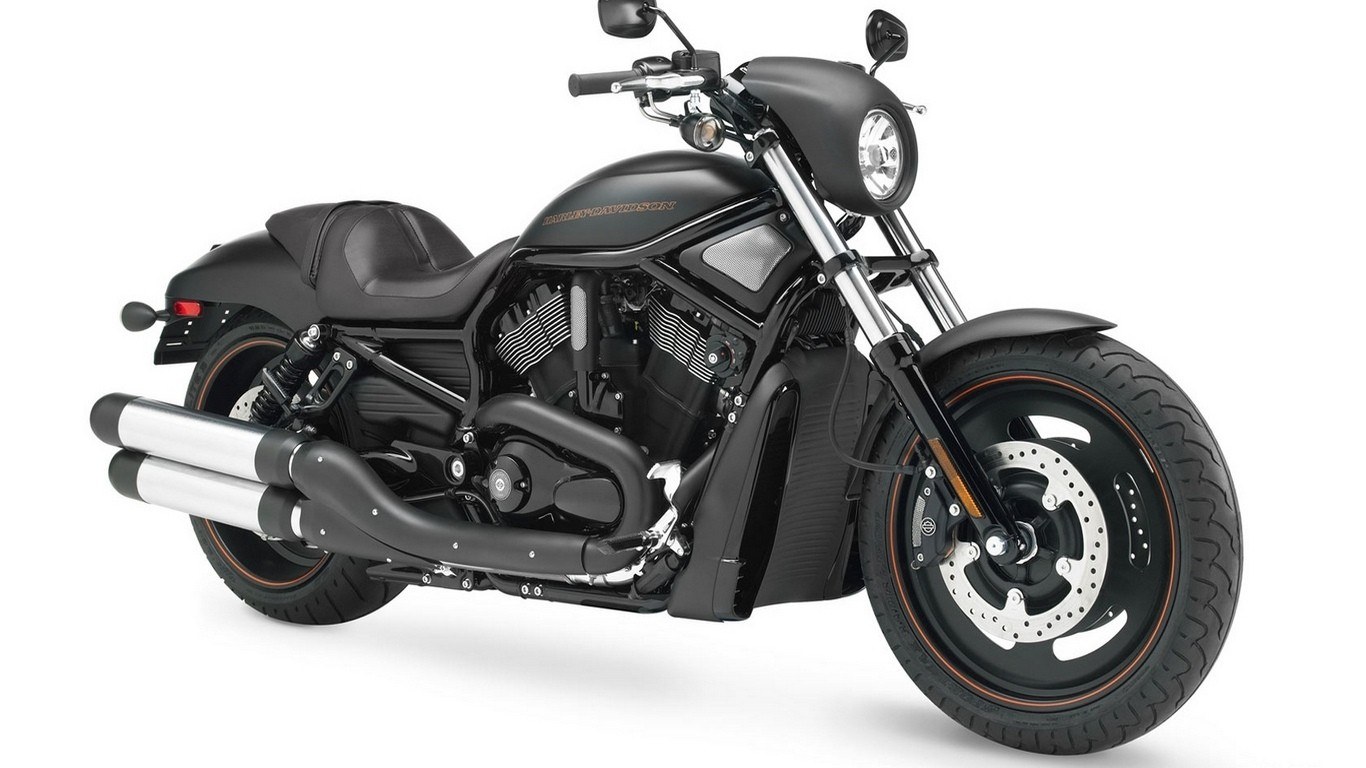 black harley-davidson motorcycle