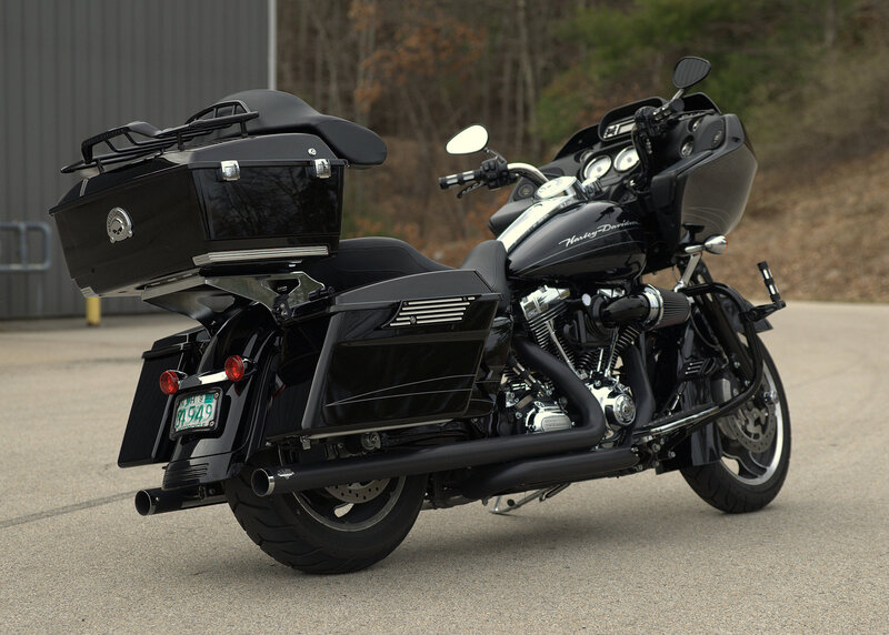 Black Harley-davidson Motorcycle — Calm, Autumn, Photograph