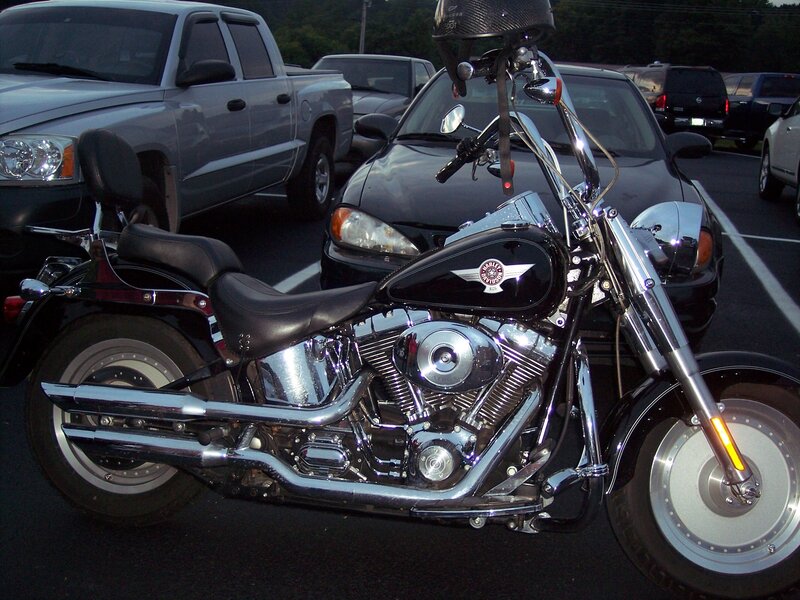 Black Harley-davidson Motorcycle — Calm, Night