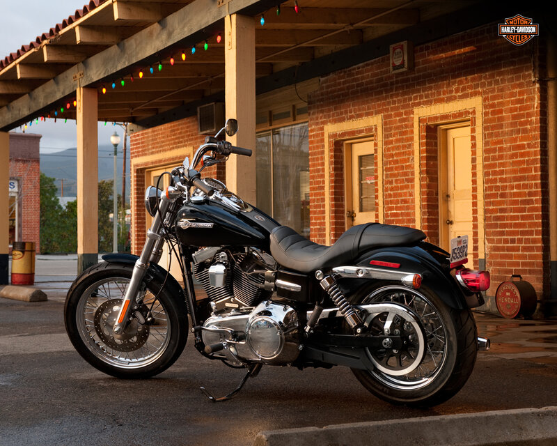 Black Harley-davidson Motorcycle — Calm, Sunset