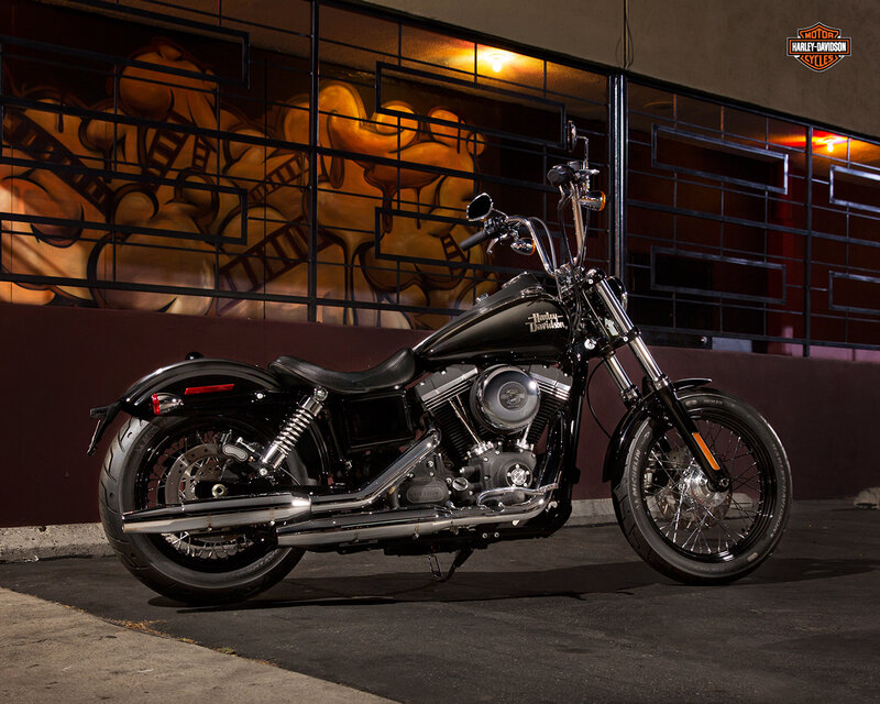 Black Harley-davidson Motorcycle — Dramatic, Night, Photograph, Graffiti Wall