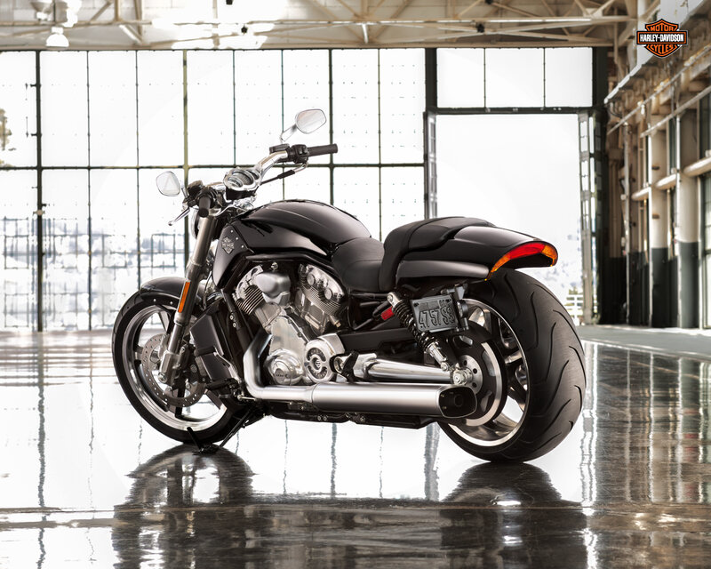 Black Harley-davidson Motorcycle — Dramatic, Photograph, Factory