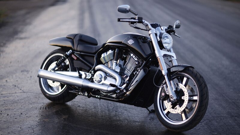 Black Harley-davidson Motorcycle — Dramatic, Sunset, Photograph, Road, Seat