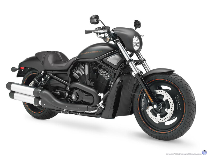 Black Harley-davidson Motorcycle — Exhaust Pipes