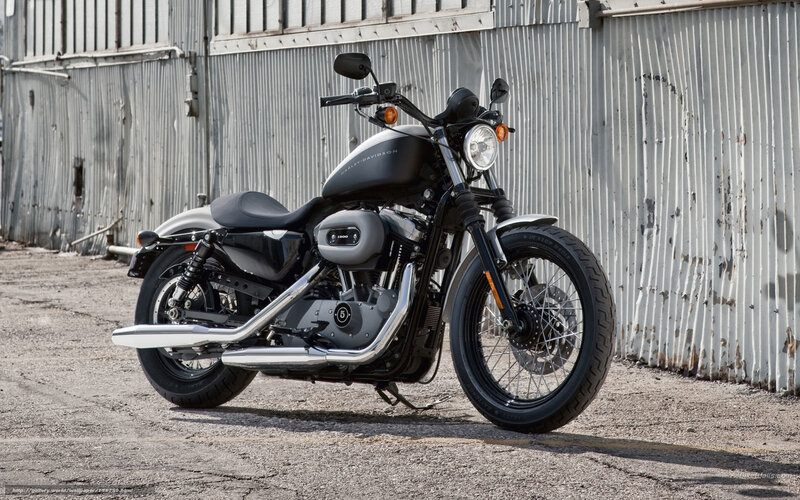 Black Harley-davidson Motorcycle — Industrial