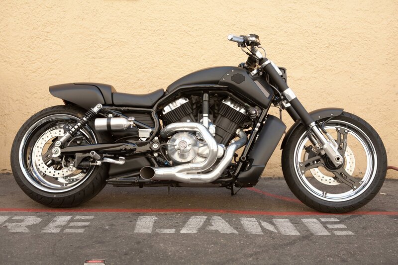 Black Harley-davidson Motorcycle — Neutral, Afternoon, Photograph, Wall