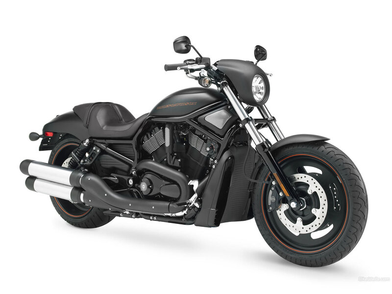 Black Harley-davidson Motorcycle — Neutral, Photograph, Seat, Exhaust, Headlight