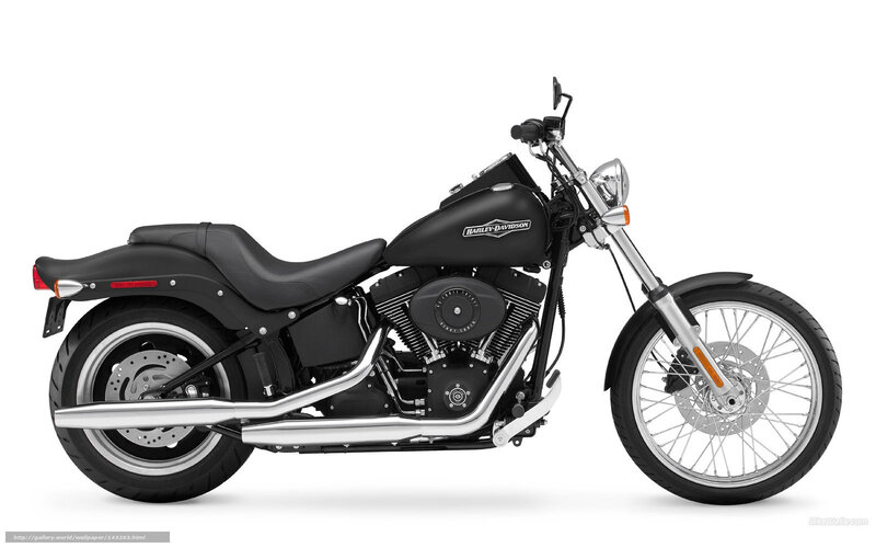 Black Harley-davidson Motorcycle — Neutral, Photograph