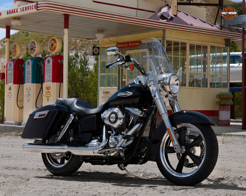 Black Harley-davidson Motorcycle — Nostalgic