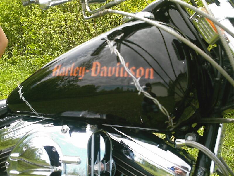 Black Harley-davidson Motorcycle — Outdoor