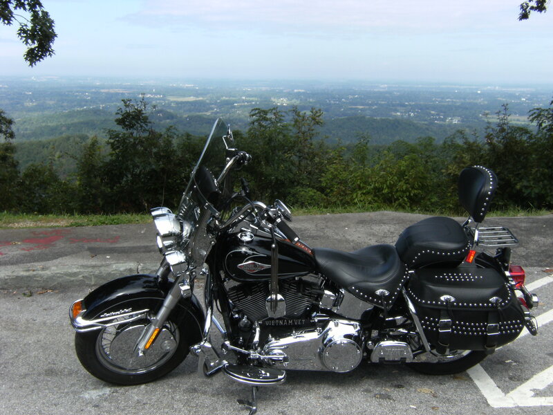 Black Harley-davidson Motorcycle — Serene, Afternoon, Photograph, Saddlebags, View