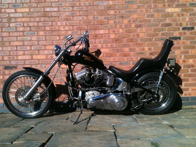 Black Harley-davidson Motorcycle — Static, Afternoon, Photograph