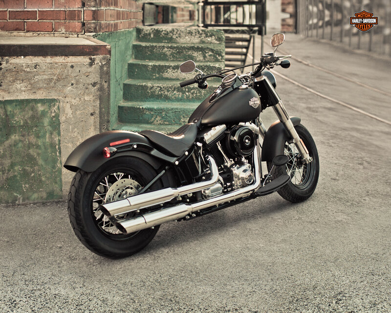 Black Harley-davidson Motorcycle — Urban, Photograph