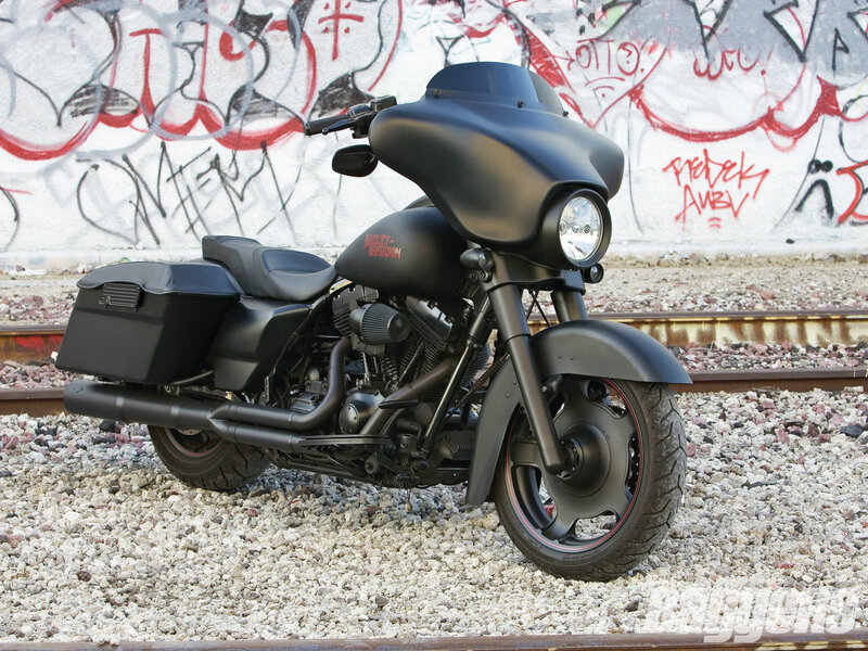 Black Harley-davidson Motorcycle — Urban