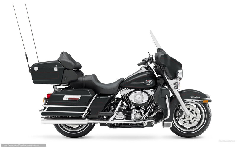 black harley-davidson touring motorcycle