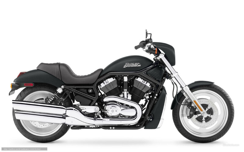 Black Harley-Davidson V-Rod motorcycle