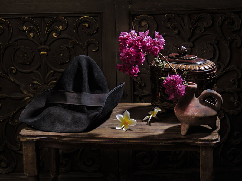 Black Hat on Table