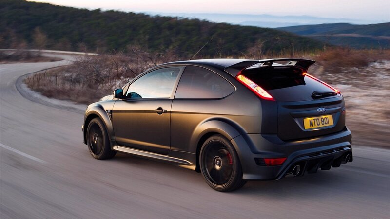 Black Hatchback Car — Dynamic, Sunset